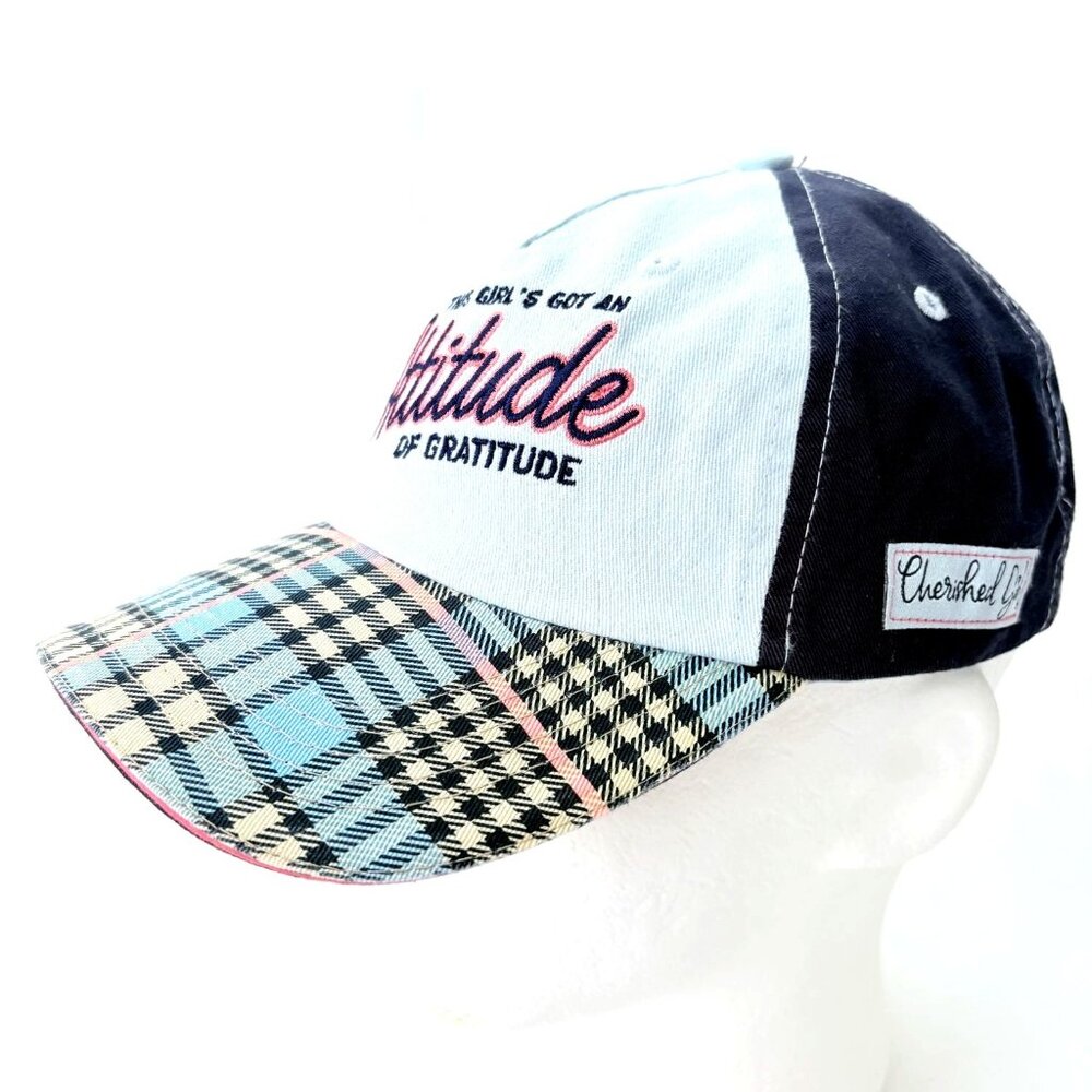 Cherished Girl‎ Attitude Gratitude Religious Multi Color Baseball Cap Hat NWT